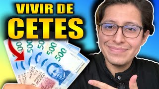 💰 VIVIR de los CETES  ¿Cuánto necesito INVERTIR con impuestos e inflación [upl. by Michaelina]