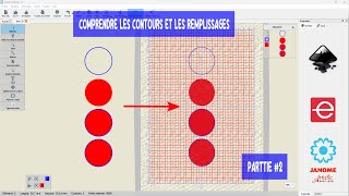 Comprendre les Contours Remplissage dans Exubérance Artistic Digitizer PARTIE 2 [upl. by Odidnac]