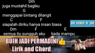 Kunci Gitar BUIH JADI PERMADANI  EXIST malaysia  Chord Lirikand Genjrangan [upl. by Forester]