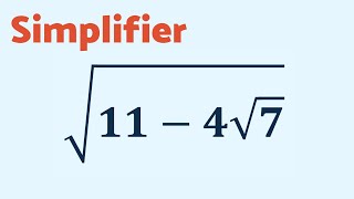 Si Si ON PEUT SIMPLIFIER CETTE RACINE CARRÉE [upl. by Woodman]