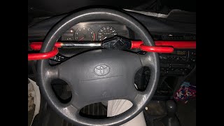 Vehicle Theft Prevention  Steering Wheel Lock kia hyundai toyota nissan honda [upl. by Earahs]