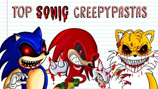 TOP SONIC Creepypastas Tails Doll Knuckles amp Sonicexe 🔥 Draw My Life [upl. by Sorgalim]