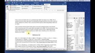 using EndNote X7 to insert and manage refereneces [upl. by Neram667]