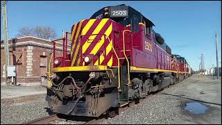 Delmarva Central passing thru Salisbury Maryland  Feb 13 2023 [upl. by Goodard]