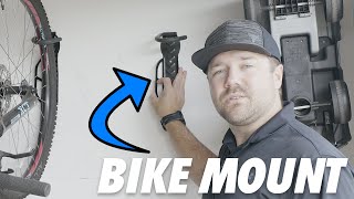 Dirza Bike Wall Mount Rack with Tire Tray  Product Review [upl. by Yelsnik]