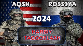 AQSH va Rossiya harbiy taqqoslash 2024 [upl. by Wayolle]