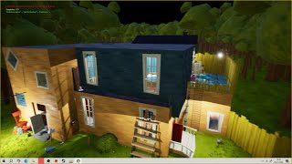 the neighbor built his house in the forest hello neighbor modkit hello forest [upl. by Wilinski857]