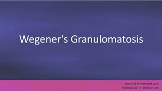 Pronunciation of the words quotWegeners Granulomatosisquot [upl. by Nies]