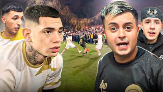 ARTISTAS RKT vs NAVAJAS ⚽️🏆 PARTIDO de FUTBOL 5000 PERSONAS😱 [upl. by Haram]