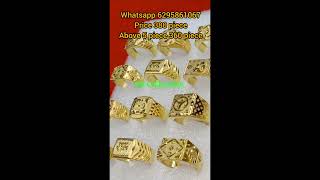 24krt gold plated gents finger rings for daily use whatsapp 6295861067 priyankakarmakar1113gold [upl. by Hserus]