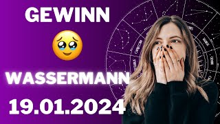 WASSERMANN ♒️😊 ES KOMMT❗DER GRÖSSTE GEWINN DEINES LEBENS 🍀🎁 Horoskop  19Januar 2024 wassermann [upl. by Jolene]