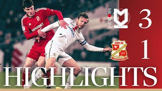 Match Highlights MK Dons vs Swindon Town [upl. by Robin]