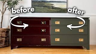 Turning a 40 Thrifted Dresser into a High End Showstopper [upl. by Grodin]