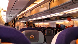 Lufthansa A340300 long haul inflight experience  Part 13 [upl. by Nahtannoj121]