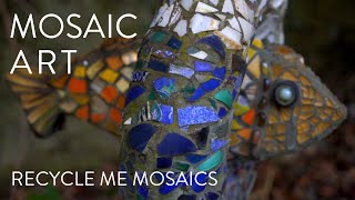 Mosaic Art made by Recycle Me Mosaics  A glimpse into the mosaic world of Katy Galbraith [upl. by Maddi]