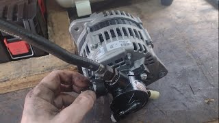 Vauxhall Opel Astra Van 17 Cdti Alternator With Oil Vacuum Pump Replacement [upl. by Zosi]