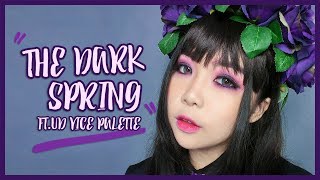 Subs The Dark Spring Purple Smokey Eyes ft Urban Decay Vice 3 Palette  theChency [upl. by Boleyn]