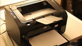 HP LaserJet Professional 1102w  How to  Set up Wireless Printing  Print from iPad iPhone touch [upl. by Ater]