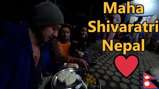 Foreigner Celebrating Maha Shivaratri With Locals in Nepal 🇳🇵 [upl. by Henriques]