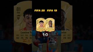 Lamine Yamal VS la PRIMERA CARTA de JUGADORES TOP en FIFA 🔥🤩 [upl. by Anelhtak]