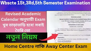 Wbscte 1St3Rd5th Semester External Exam DateWbscte RegistrationHome Center নাকি away Center Exam [upl. by Tterab]