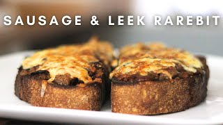 How to make Welsh Rarebit Sausage amp Leek recipe [upl. by Atteras87]