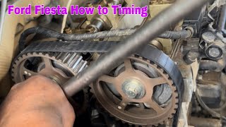 Ford Fiesta Timing Belt Installation Tutorial [upl. by Salohcim]