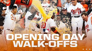 ALL MLB Opening Day walkoffs in the last 20 years [upl. by Bartholomeus]