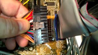 Convert 204 pin connector on a ATX power supply and plug it into computer motherboard 20pin 24pin [upl. by Eceirtal]