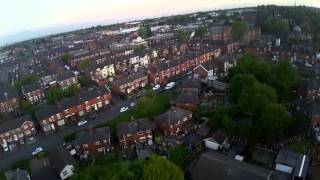 Birds eye view of Farnworth and surroundings [upl. by Dnalro]