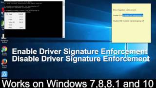 Enable amp Disable Driver Signature Enforcement Windows [upl. by Egroej]