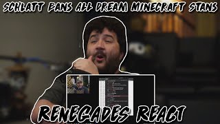 jschlattLIVE bans dream Minecraft Stans from his stream Renegade Nate Reacts [upl. by Braunstein]