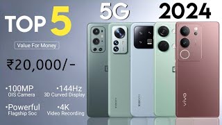 Top 5 Mobile Phones Under 20000 in 2024  5G  Value For Money  Best Smartphone Under 20000 [upl. by Reeve]