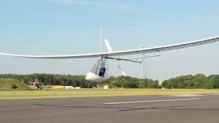 Airglow flight at 2014 Icarus Cup  Lasham airfield 2 [upl. by Aisayt29]