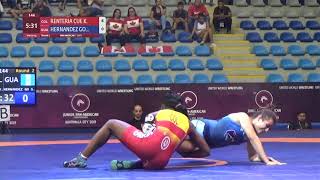 Round 2 WW  59 kg K RENTERIA CUE COL v S HERNANDEZ GO GUA [upl. by Dail]