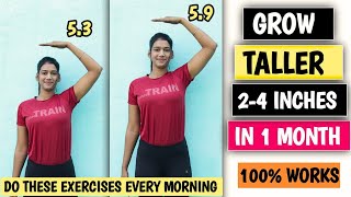 Grow Taller 24 inches in 1 Month  Height Boosting Exercises  Growth Taller Fast  Fitness Journey [upl. by Gimble710]