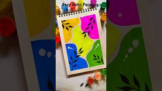 Easy Boho Painting 🤯 shorts youtubeshorts drawing canvaspainting painting art satisfying [upl. by Ilrac937]