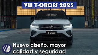 Nuevo Volkswagen TCross 2025  Todo lo que cambió  Versiones motores y equipamiento [upl. by Neukam]