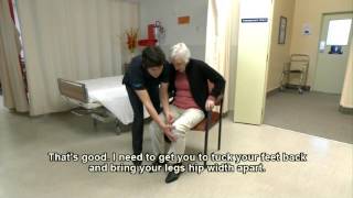 ACC New Zealand Helping your patient go from sitting to standing with one carer [upl. by Ettenowtna]