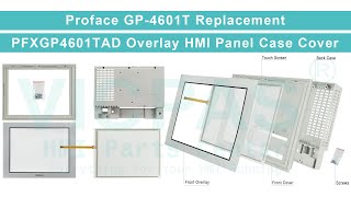 Proface GP4000 Series GP4601T PFXGP4601TAD Touch Digitizer Front Overlay Screw Enclsoure [upl. by Owiat58]