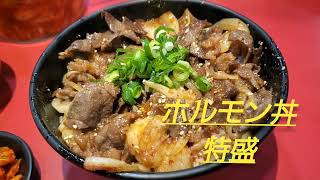 焼肉丼 十番 三ノ宮 ホルモン丼 特盛 20231129 トンマサ 焼肉屋さんの丼物 スープセット サラダ 三宮 神戸 兵庫県 焼肉丼 一本満足 [upl. by Alikam]