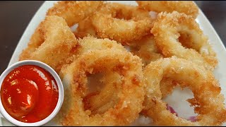 CRISPY FRIED CALAMARI CALAMARES RECIPE  HOW TO COOK SQUID  EASY CALAMARI RECIPE [upl. by Lobiv]