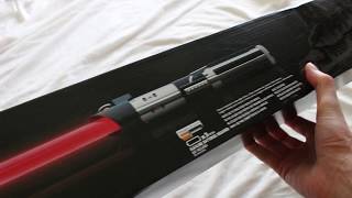 Star Wars The Black Series Darth Vader Force FX lightsaber unboxing [upl. by Noiro]