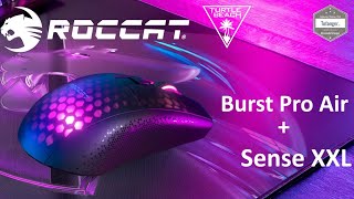 Souris Gaming Roccat Burst Pro Air amp Tapis de souris Roccat Sense Icon XXL  Roccat Swarm  Unboxing [upl. by Griffin8]