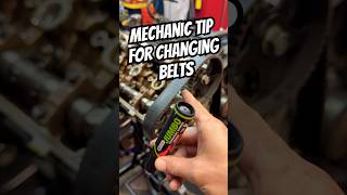 DIY Mechanic Tip For Changing Belts [upl. by Anyotal712]