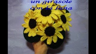 Come realizzare un girasole alluncinetto [upl. by Ariadne]