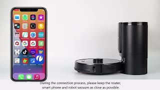 Proscenic M8 Pro Robot Vacuum Cleaner How to do APP Connection（New APP quotProscenicquot [upl. by Lati]