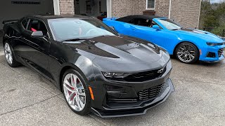 2024 Camaro SS Coupe Collectors Edition Panther amp 2023 Camaro ZL1 Convertible Rapid Blue Collection [upl. by Sunny]