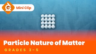 Particle Model of Matter Video for Kids  Science Lesson for Grades 35  MiniClip [upl. by Michale]