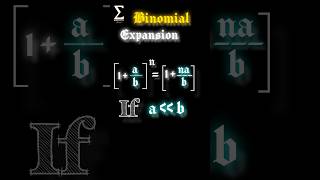 Binomial expansion mathsshorts [upl. by Broek]